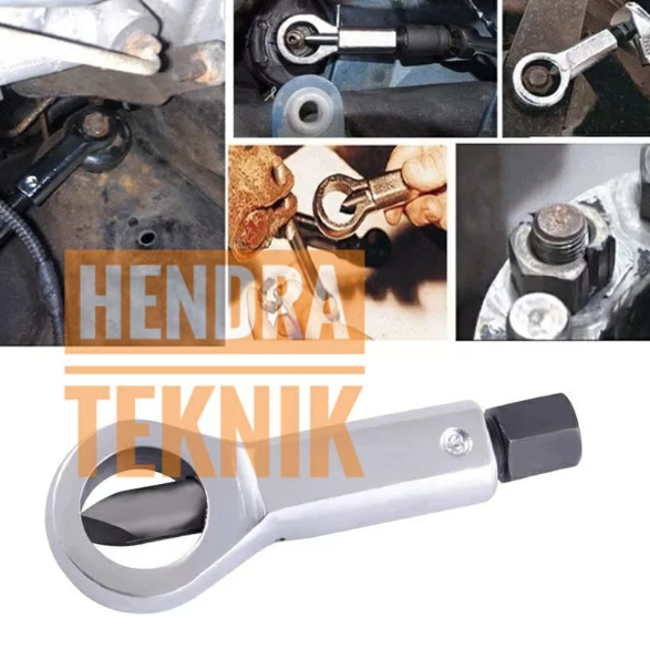 KUNCI BUKA BAUT KARAT 16MM - 22MM ALAT BUKA MUR MACET NUT SPLITTER 16-22 MM KUNCI RING PEMBELAH MUR