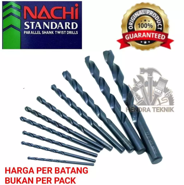 ORIGINAL BOR BESI NACHI 12mm BOR BAJA HSS ASLI BOR HITAM ECERAN