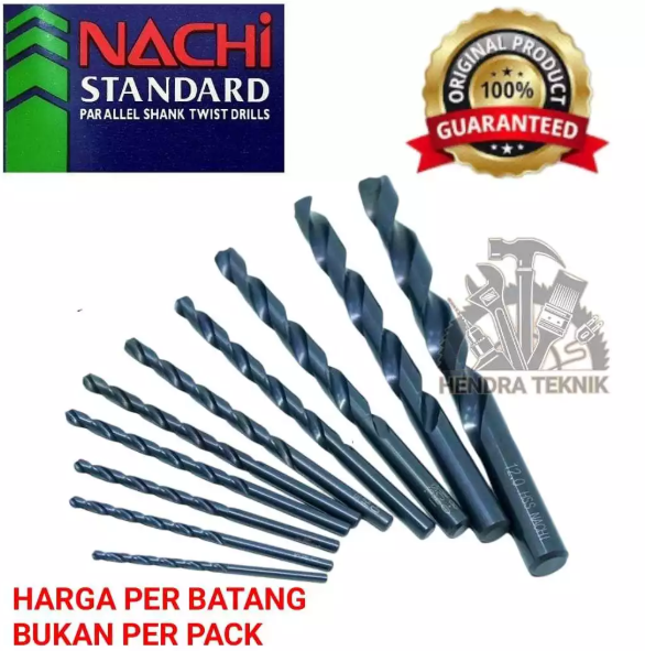 ORIGINAL BOR BESI NACHI 6mm BOR BAJA HSS ASLI BOR HITAM ECERAN