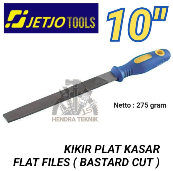 Kikir + gagang karet 6" 8" 10" 12" flat patar gepeng 150mm 200mm 250mm 300mm kikir baja plat pande