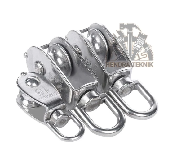 KATROL STAINLESS KEREKAN BURUNG MINI SINGLE DOUBLE PULLEY PULI MONEL