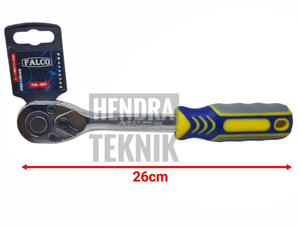 GAGANG RACHET 1/2" CHROME 72T HD PEGANGAN KUNCI SOK KRETEKAN SETENGAH INCI STANG GAGANG KREK IN DIM