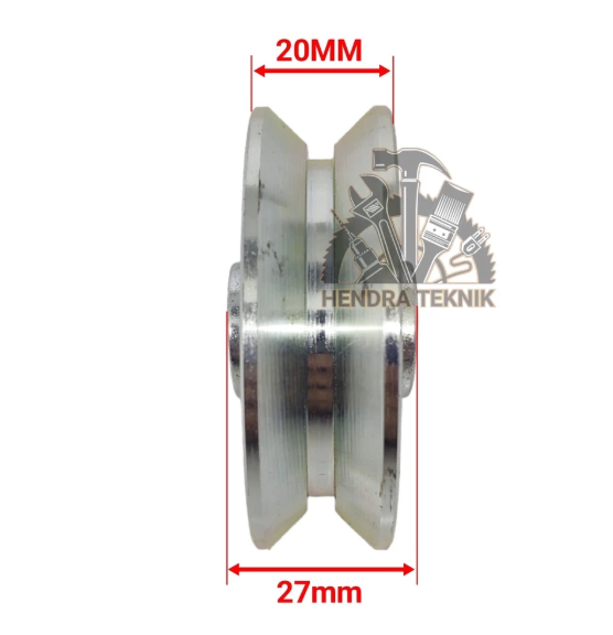 per 2 pcs RODA PAGAR 70MM RODA BUBUT GALVANIZED SLIDING GATE WHEEL MODEL U & V