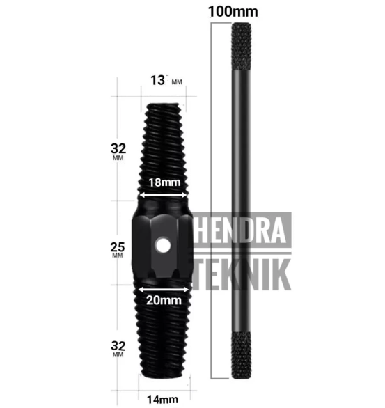 TAP BALIK KRAN AIR PATAH 1per2 3per4 inci TAP BALI BAUT M25-M35 M35-M50 ALAT CABUT PIPA PATAH 0.5 0.75 inch LUBANG 13-18M