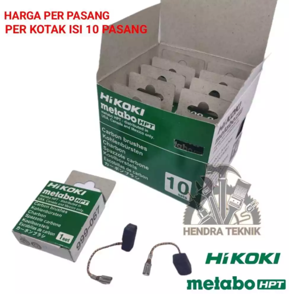 ORIGINAL CARBON BRUSH GRINDA HITACHI HI KOKI G10SS2 COAL BOSTEL CB 067 ARANG SEPUL 999-067 COAL BUSTEL KUL SIKAT