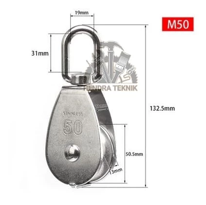 KATROL STAINLESS KEREKAN BURUNG MINI SINGLE DOUBLE PULLEY PULI MONEL