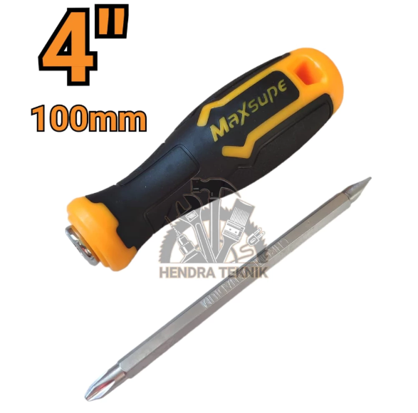 OBENG BB 4" 6" 8" OBENG 2WAY GAGANG KARET 10CM 15CM 20CM OBENG BOLAK BALIK PANJANG 100MM 150MM 200MM CRV
