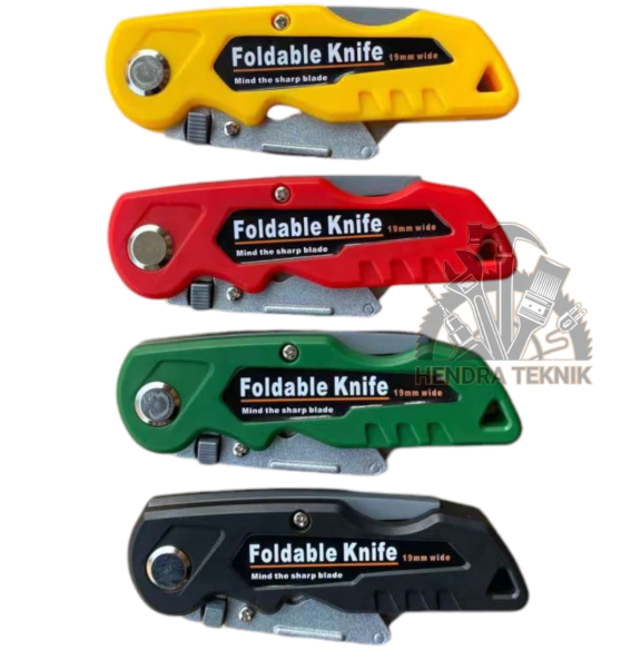 CUTTER UTILITY KNIFE LIPAT T TYPE PISAU KATER KARPET KULIT KARET KARDUS GYPSUM CALSIBOARD SILET LIPAT SERBAGUNA