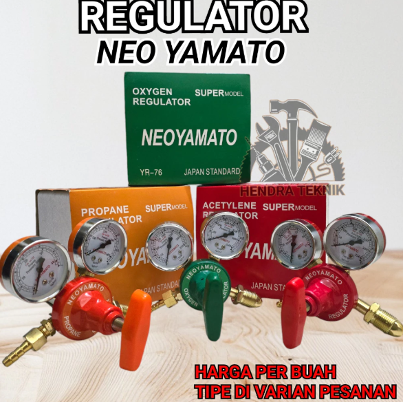 REGULATOR OXYGEN LPG ACETYLENE YAMATO REGULATOR LAS REGULATOR OKSIGEN ELPIJI ASITELIN KEPALA LAS TANGKI TABUNG