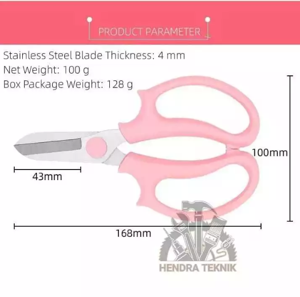 GUNTING SERBAGUNA 6" GUNTING DAHAN 165mm LURUS GUNTING SENG DAHAN KERAJINAN KAIN KERTAS HD GUNTING PITA