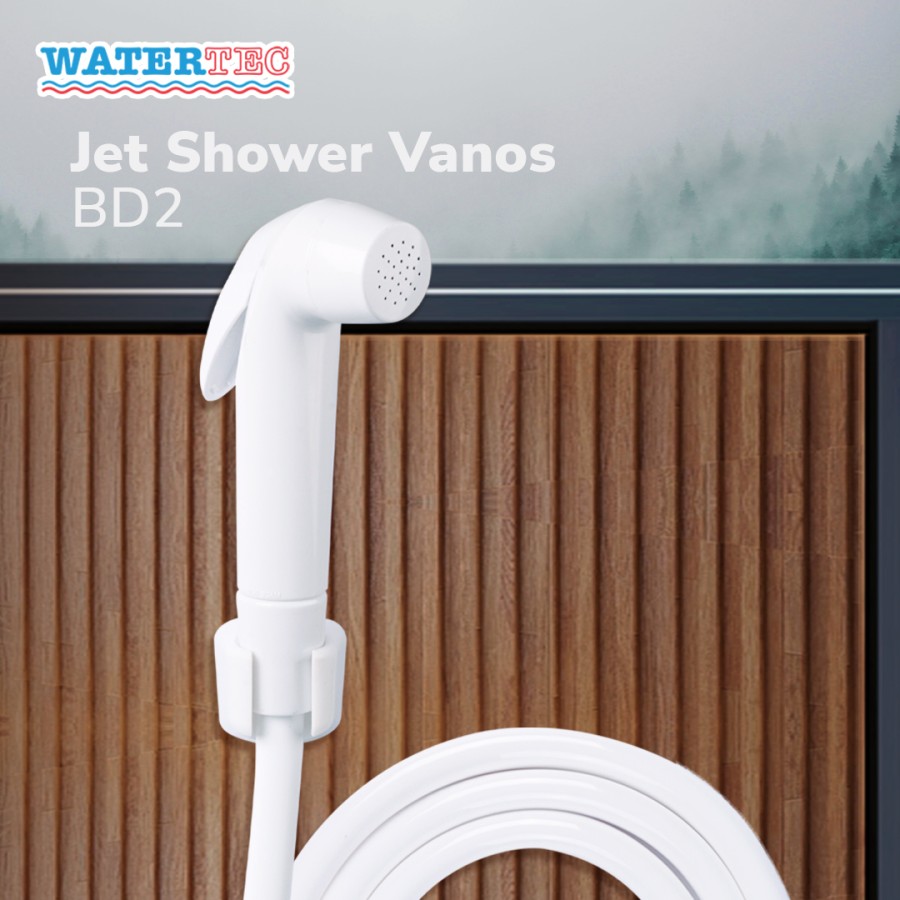 Watertec Jet Shower Cebok Jet Washer Bidet Polimer 1/2" (BD2 White)
