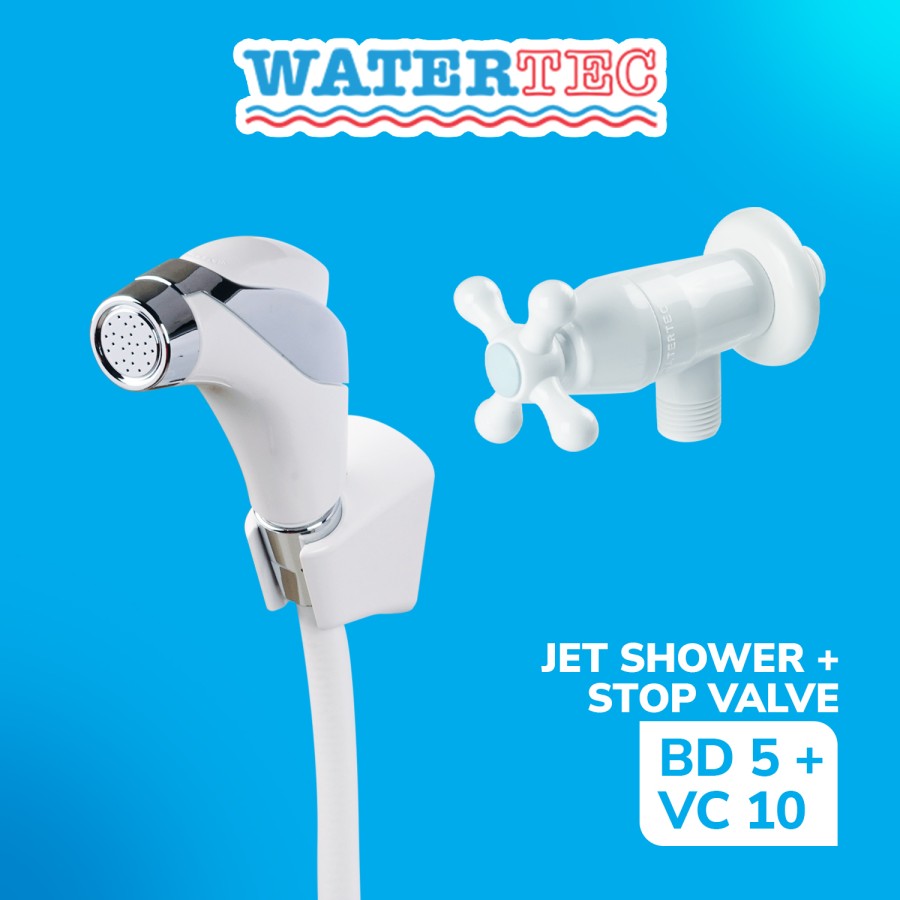 Watertec Vitus Jet Shower Cebok Jet Washer Bidet 1/2" Putih (BD5 WHT)