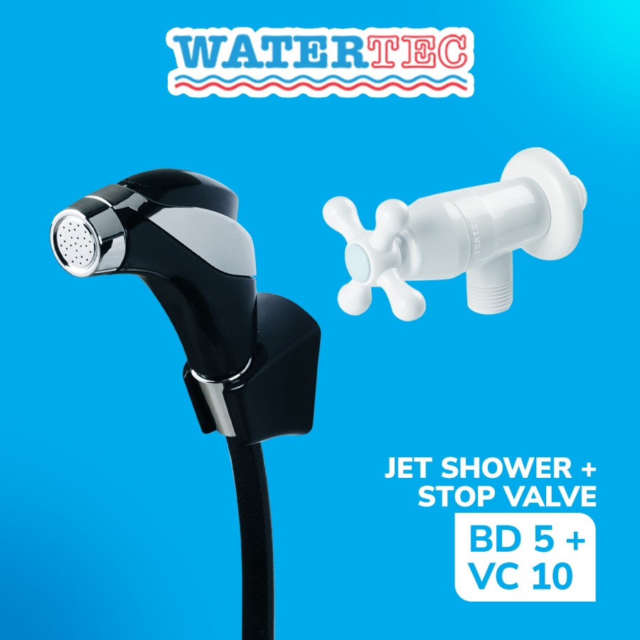 Watertec Vitus Jet Shower Cebok Washer Bidet Polimer 1/2" (BD5 BLC)