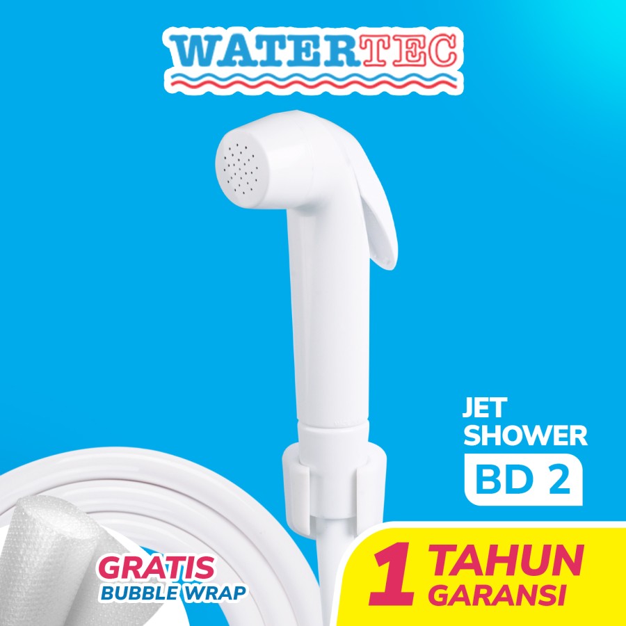 Watertec Jet Shower Cebok Jet Washer Bidet Polimer 1/2" (BD2 White)
