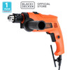 Black+Decker Bor Hammer Drill 13mm Value Set 100 Accessoris(HD555KMPR)