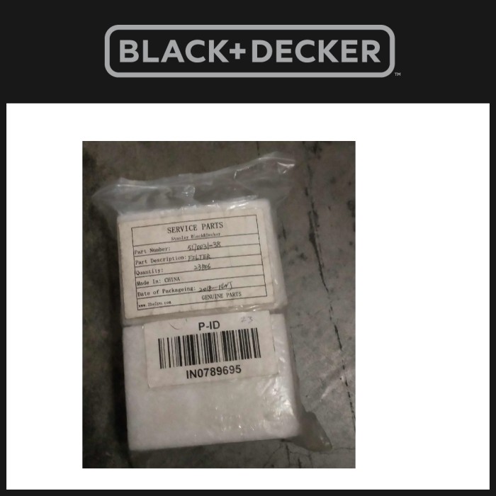 Black+Decker Spare Part Filter Vacuum A2B650-B1 (5170031-38)