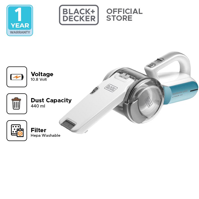 Black+Decker PV1020L-B1 10.8 V Pivot Cyclonic Dustbuster Lithium Ion