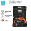 Black+Decker Bor Hammer Drill 13mm Value Set 100 Accessoris(HD555KMPR)