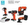 Black+Decker GoPak 4-Tool Combo Kit 4 in1 Perkakas (BDCK123S1S-B1)
