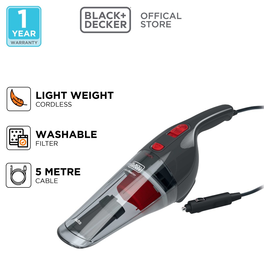 Black+Decker 12V Car Vac with Access (NV1210AV-B1)