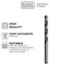 Black+Decker Mata Bor Metal HSS Drill Bit Black 