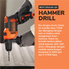 Black+Decker Bor Set Hammer Drill + 40 Accessories (BEH710SA40-QS)