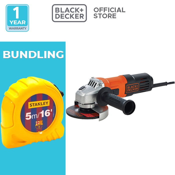 Black+Decker Mesin Gerinda Tangan 100mm 600W Super Slim SAG (G650-B1) 