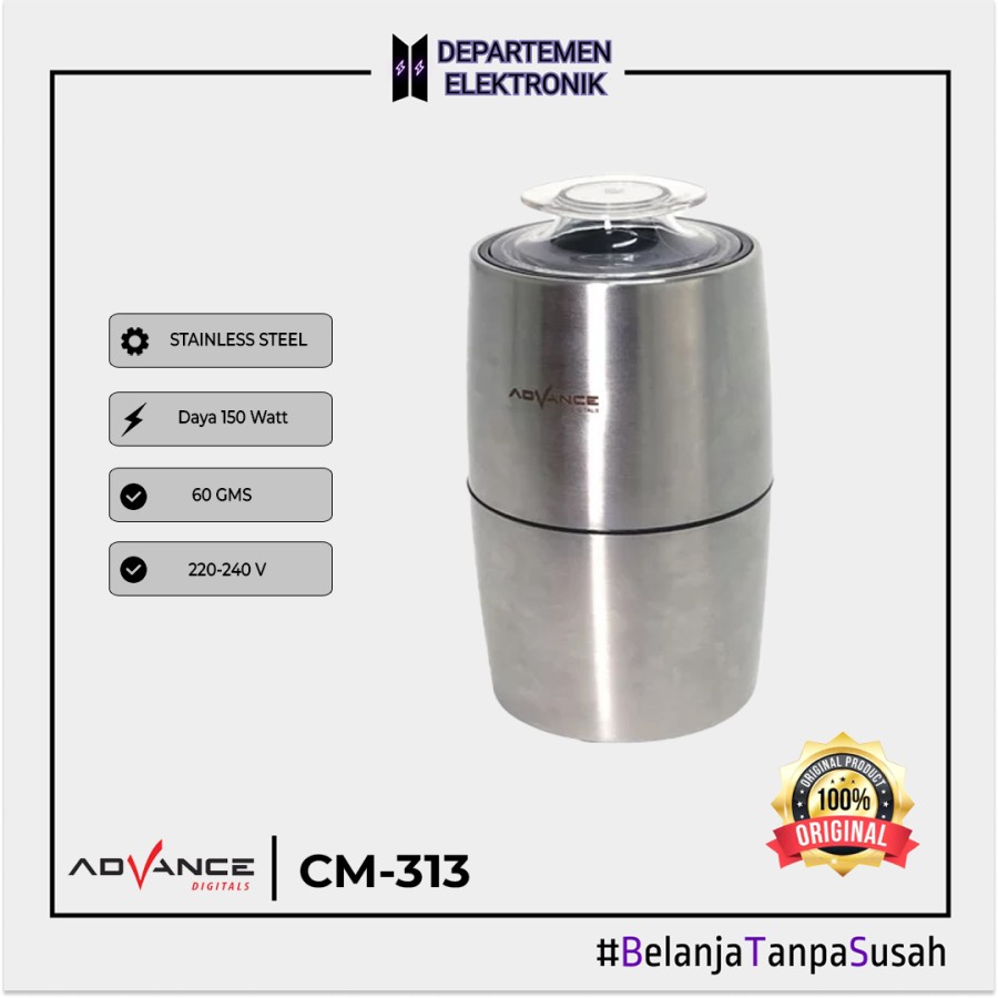 COFFEE GRINDER / MESIN PENGGILING KOPI ADVANCE CM313 GARANSI ORIGINAL