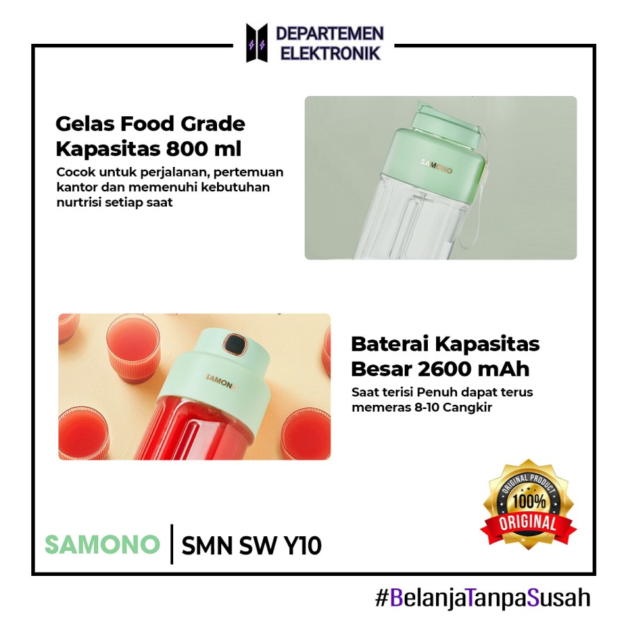 PORTABLE JUICER SAMONO Y 10 BIG CAPACITY