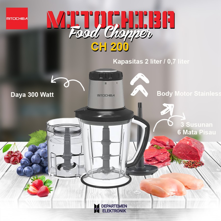 Mitochiba Food Chopper CH 200 Blender