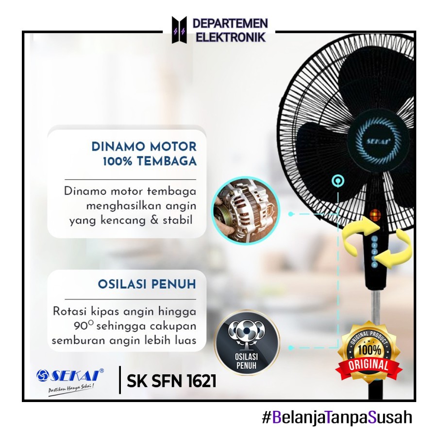 SEKAI KIPAS ANGIN STANDFAN 1621 16 INCH