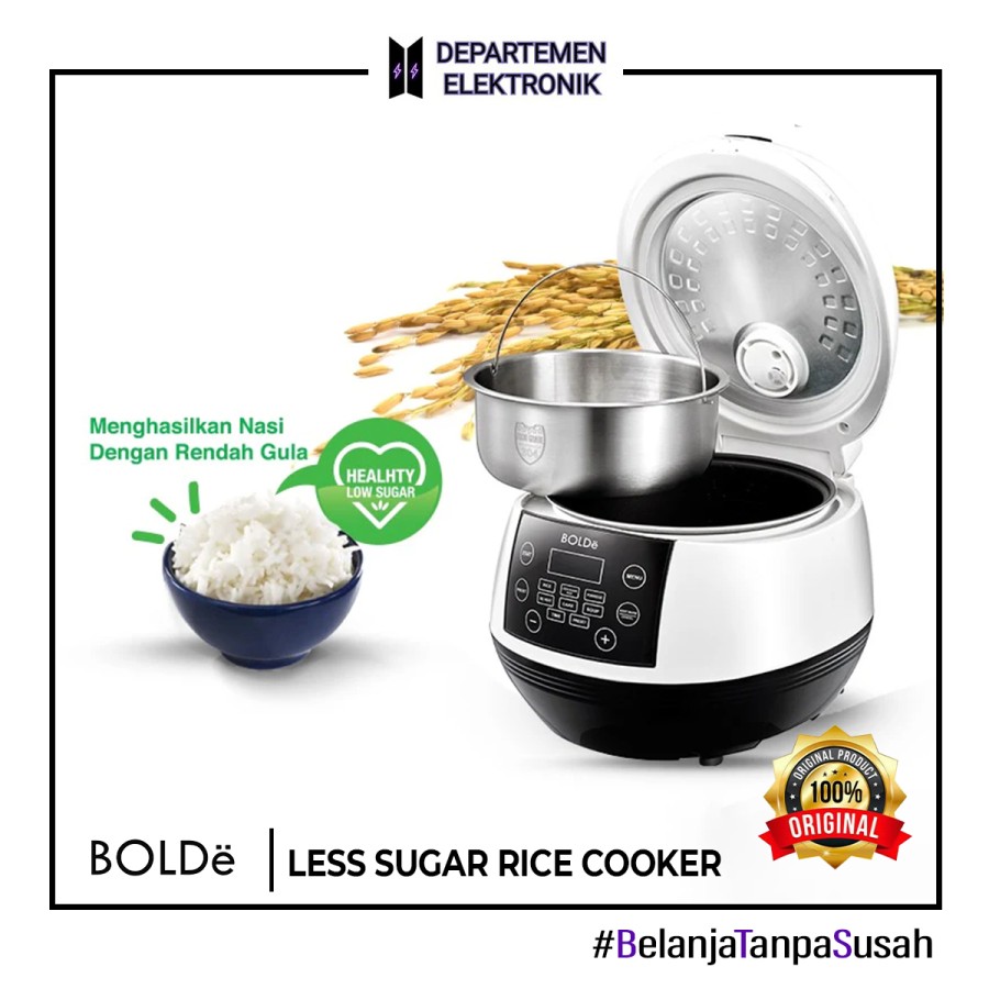 BOLDe SUPERCOOK LESS SUGAR 1L RICE COOKER