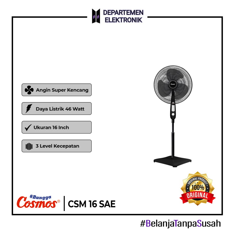 KIPAS ANGIN COSMOS STAND FAN 16 SAE 16 INCH