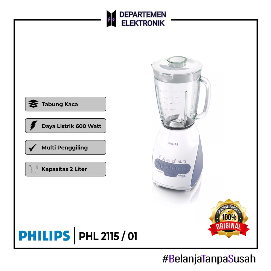 PHILIPS Blender HR2115/01 tanpa MILL