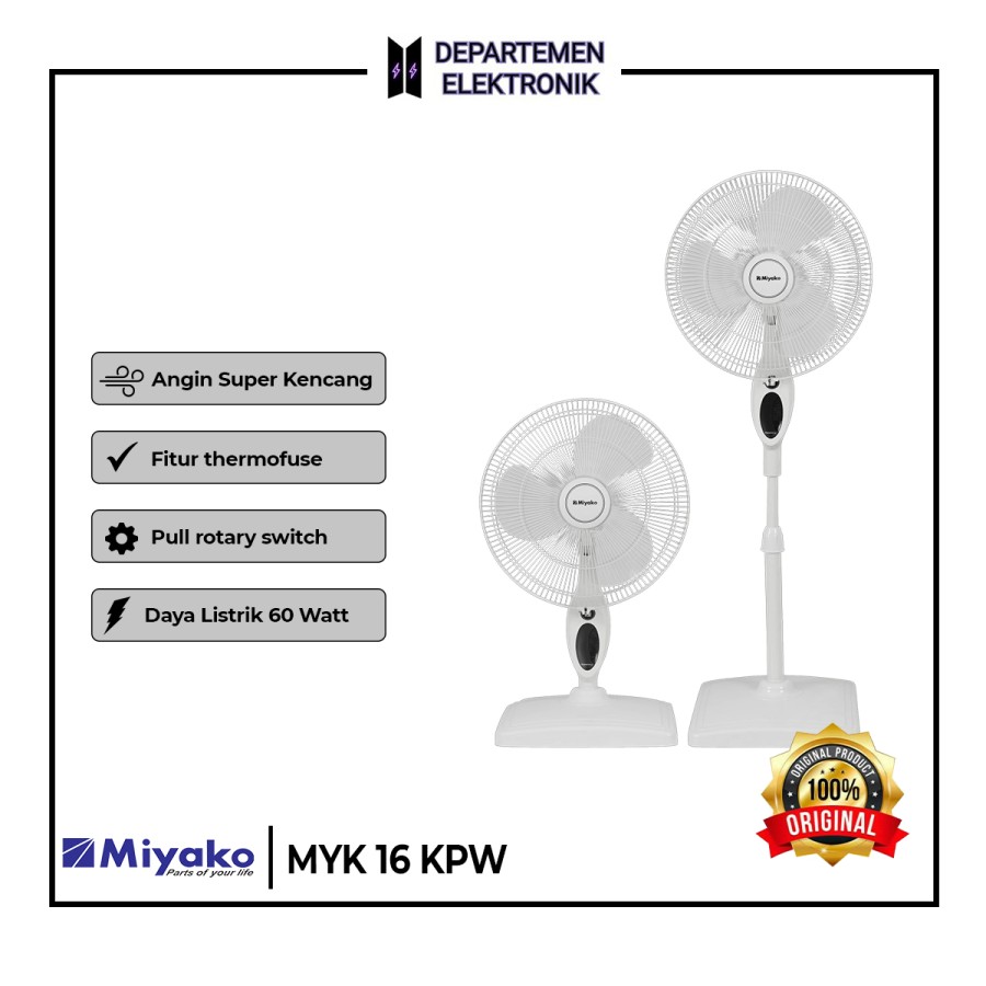 Miyako Kipas Angin Berdiri 16 KPW 16 Inch