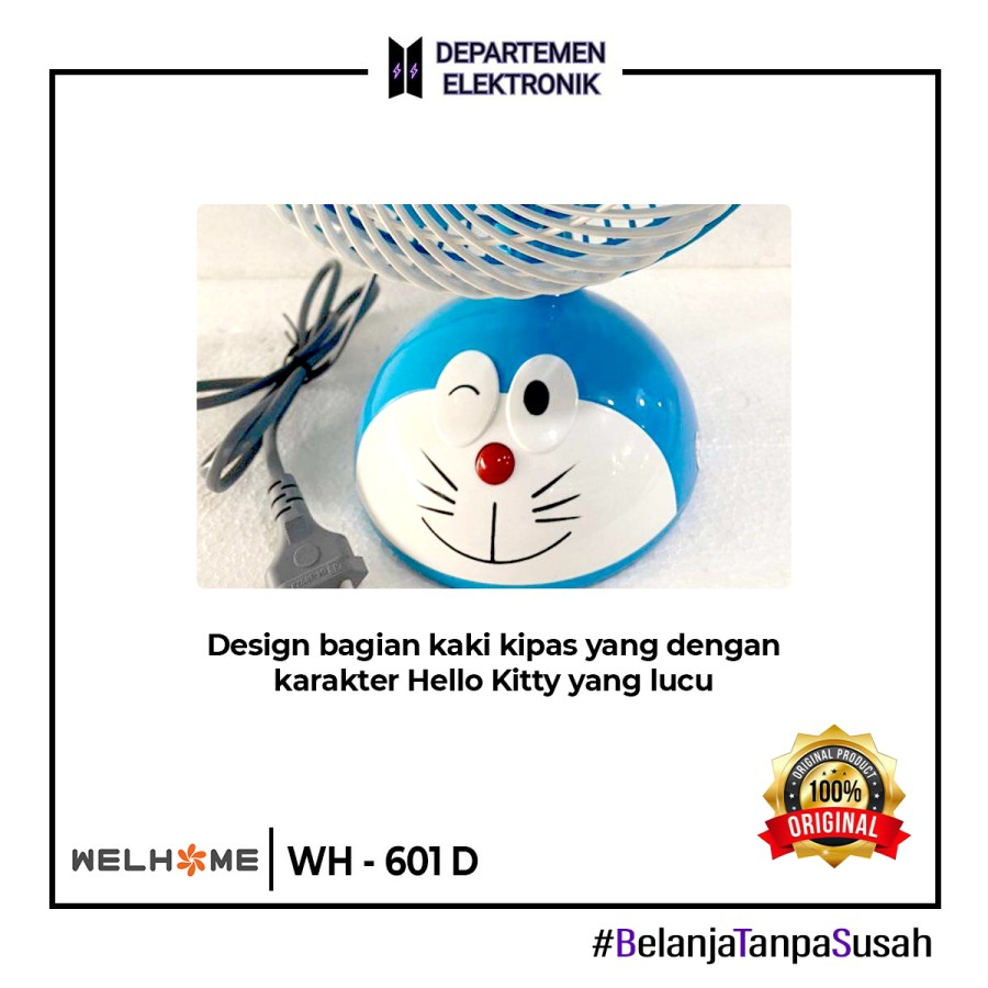 KIPAS ANGIN MEJA WELHOME KARAKTER WH 601 D 10inch