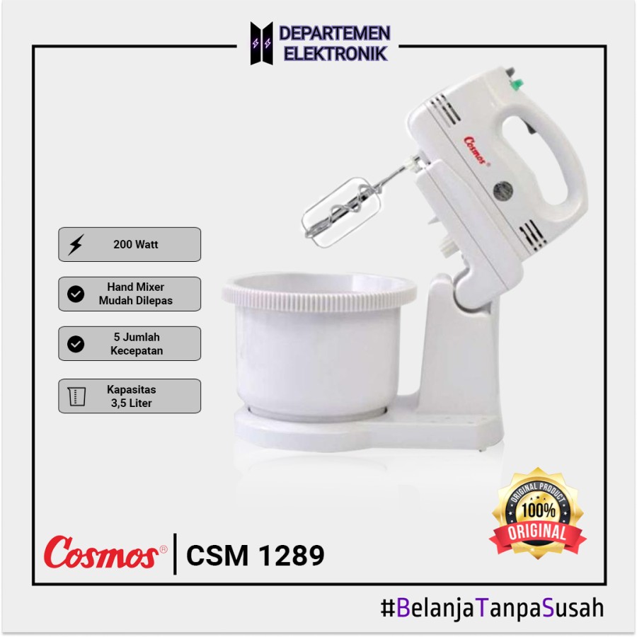Mixer Com Cosmos 1289 Stand Mixer