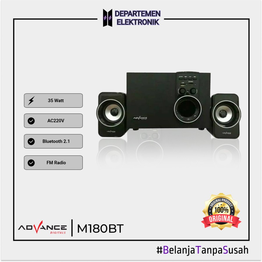 Speaker Advance Aktif Portable M180BT