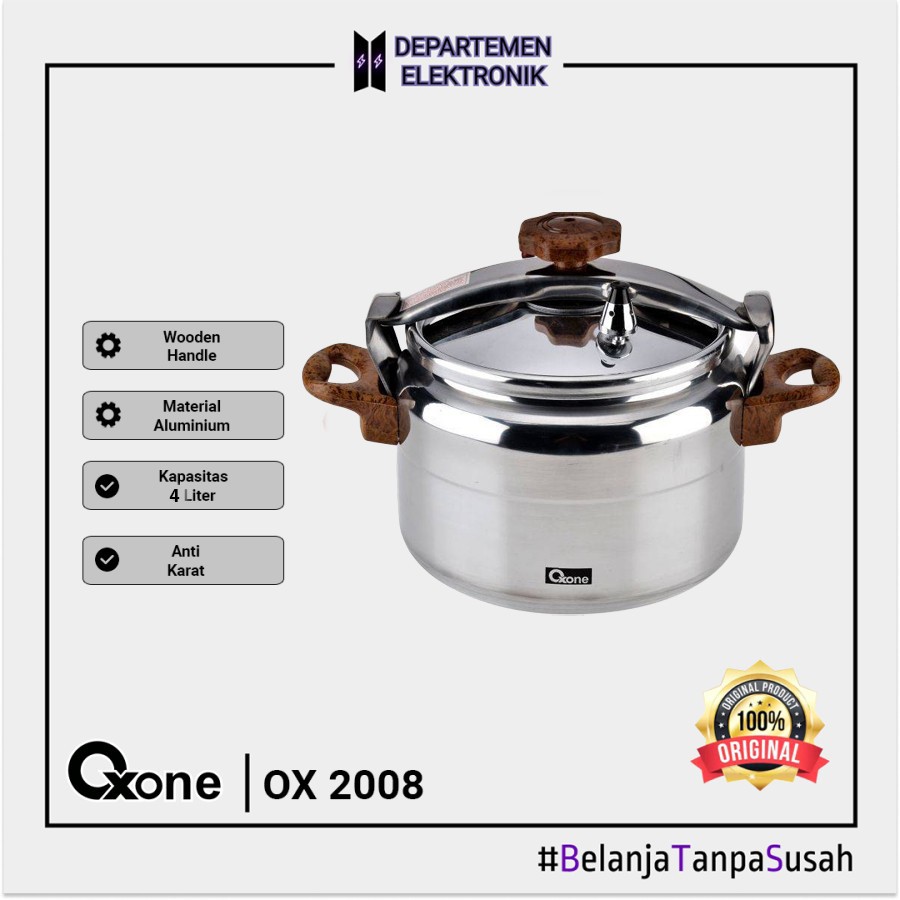 OXONE OX-2004 Presto Pressure Cooker [4 Liter]