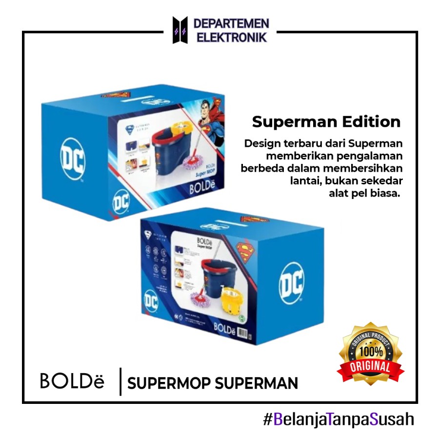 Bolde Supermop Batman Edition Alat Pel