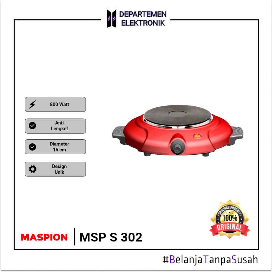 KOMPOR LISTRIK MASPION S302