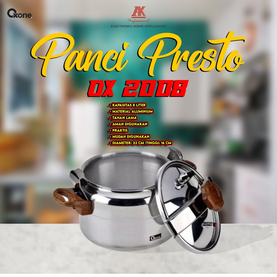 OX-2008 Alupress Presto Oxone 8 Lt - Aluminium