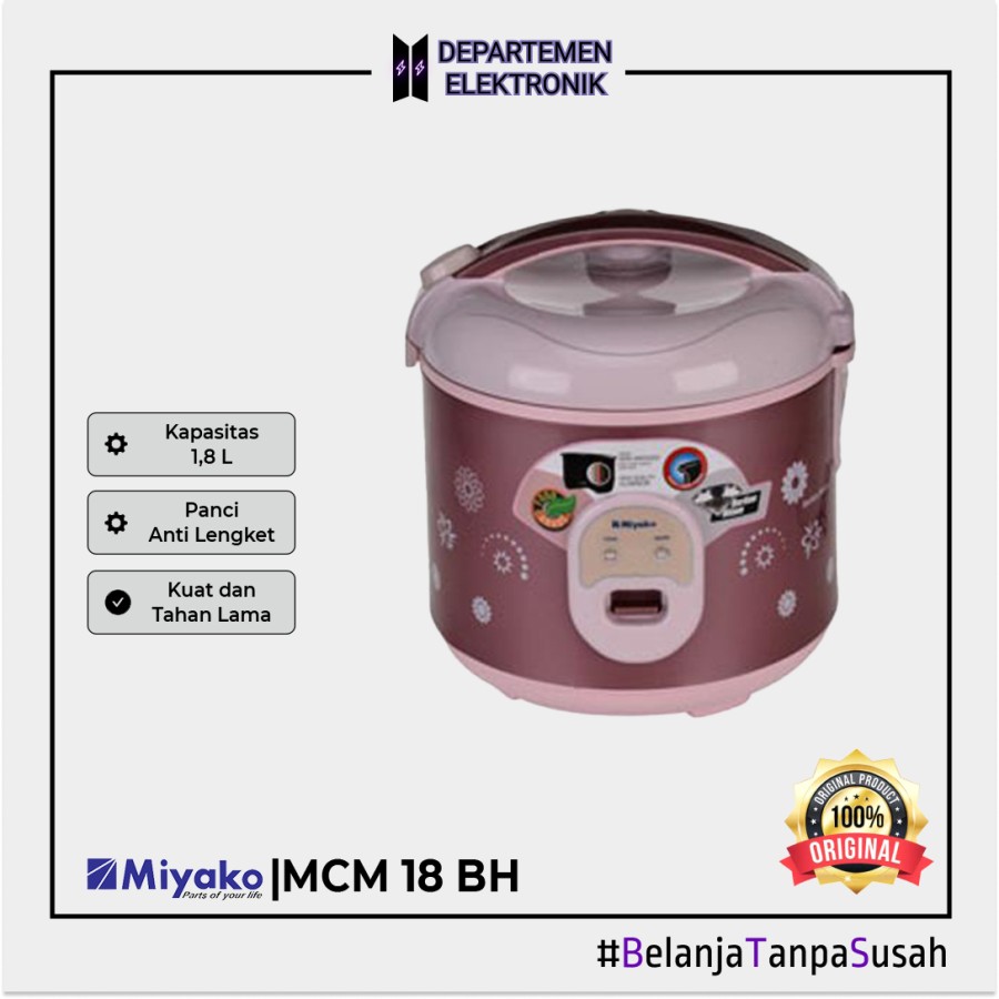 Miyako MCM 18 BHB Magic Com / Rice Cooker 1.8 Liter