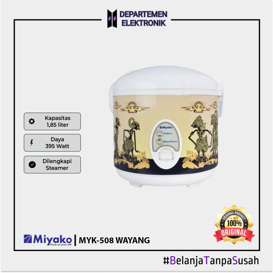 Rice Cooker Miyako 508 Wayang 1.8Lt