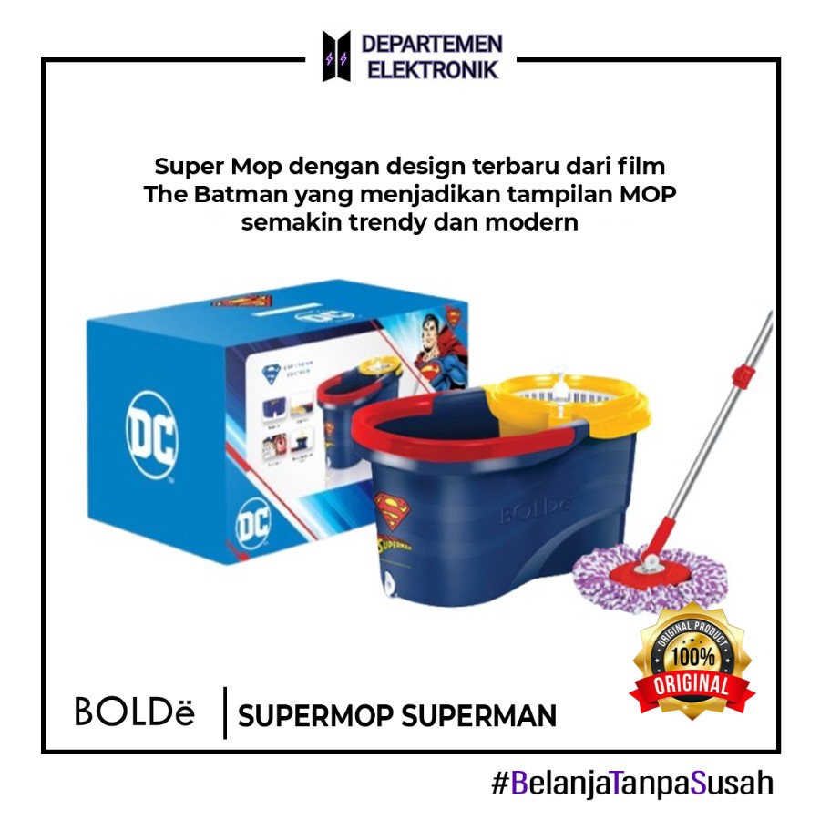 Bolde Supermop Batman Edition Alat Pel