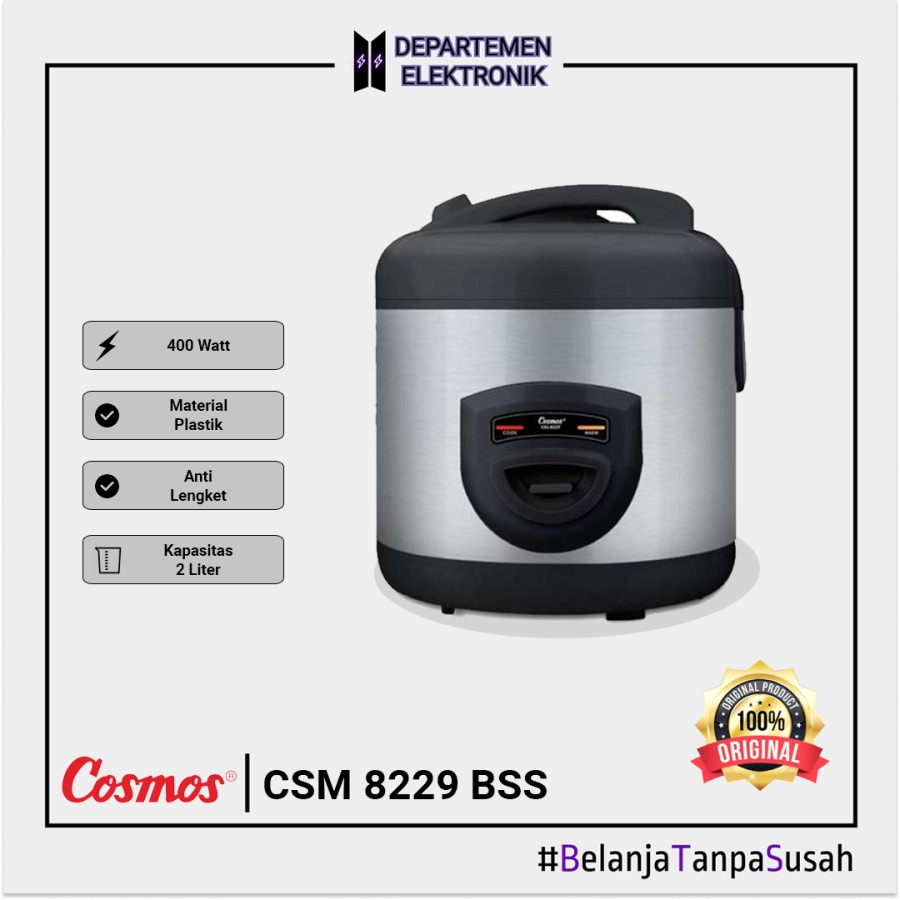 Rice Cooker Magic Com Cosmos CRJ-8229 BSS