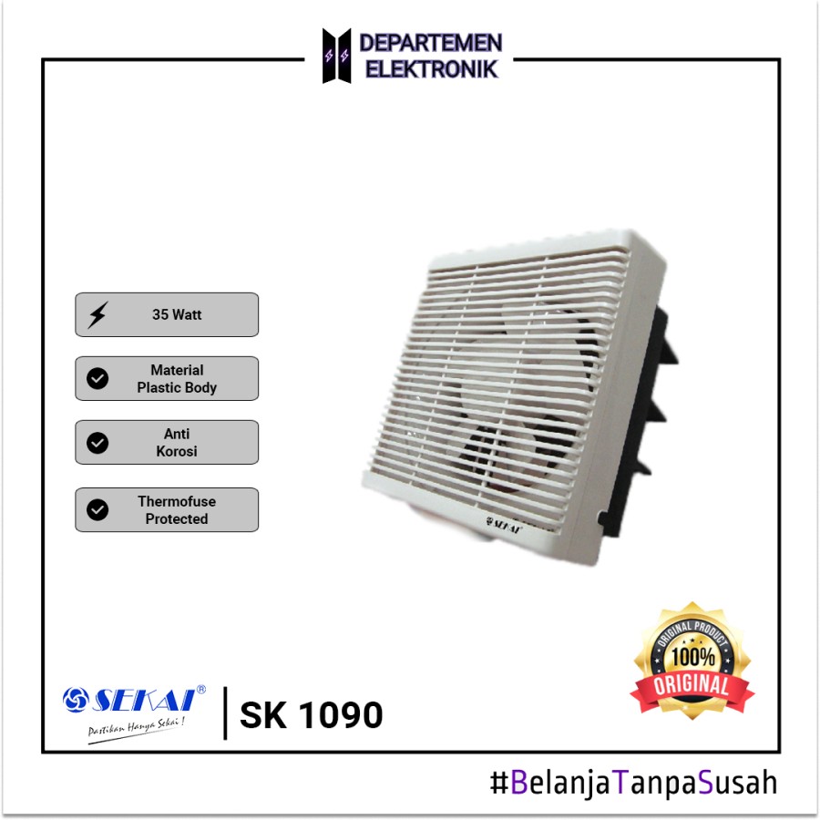 Sekai WEF 1090 Wall Exhaust Fan Dinding [10 Inch]