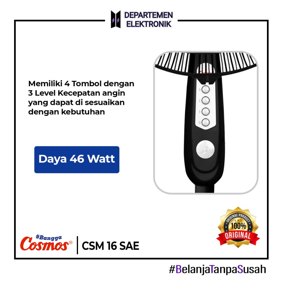 KIPAS ANGIN COSMOS STAND FAN 16 SAE 16 INCH