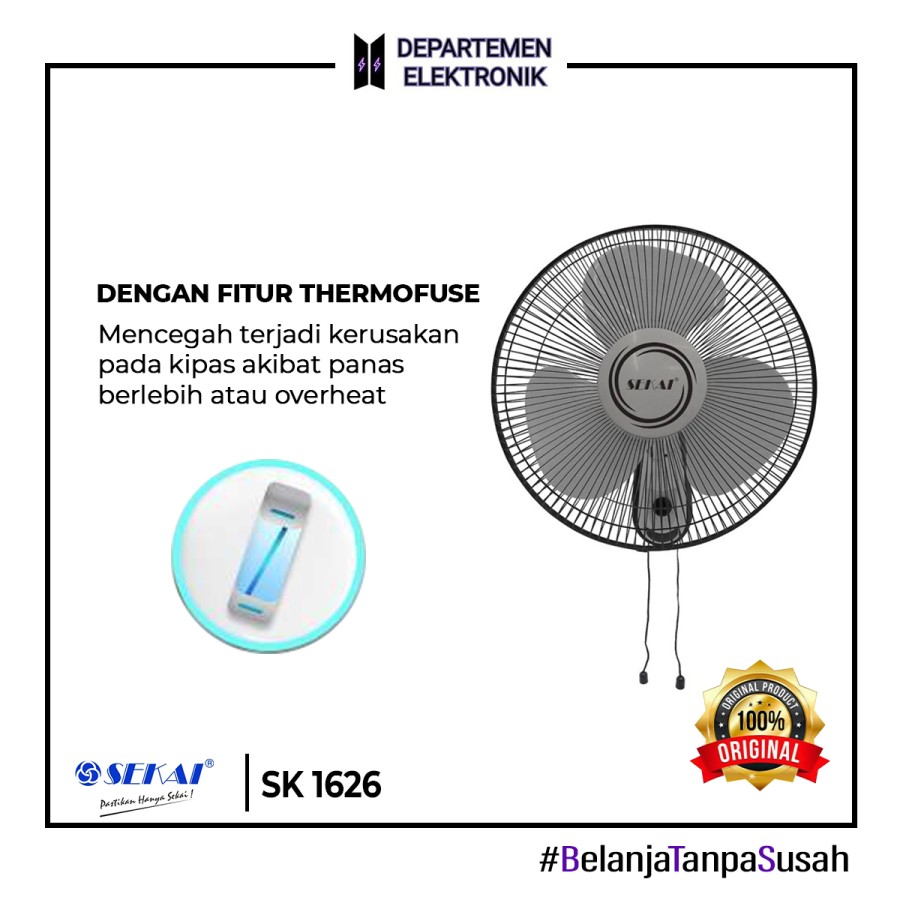 KIPAS ANGIN DINDING SEKAI WFN 1626 16 INCH