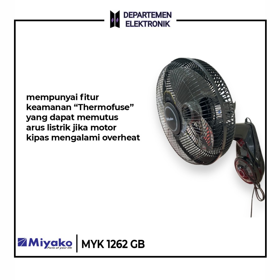 Miyako Kipas Angin Dinding / Wallfan Miyako 12 Inch 1262 GB